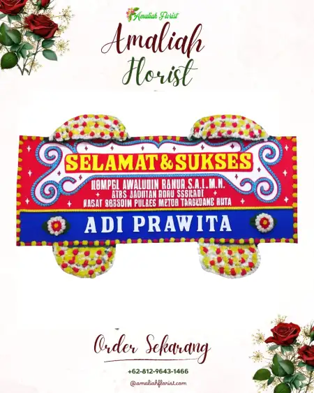 Papan Bunga Ucapan Selamat Wedomartani