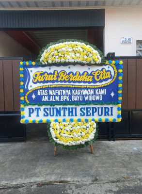 Papan Bunga Duka di Wedomartani